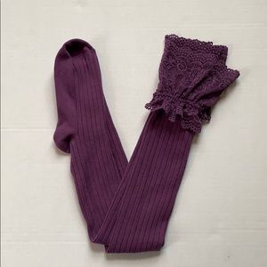Women’s Purple Tall Boot Socks